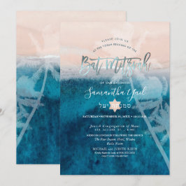 Invitación de Bat Mitzvah de PixDezines con palmer