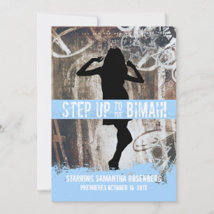 Invitación de Bat Mitzvah Fiesta de Baile en A3D5F