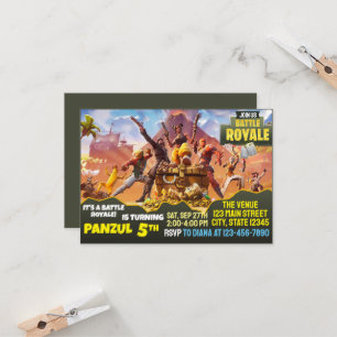 Invitación de batalla del juego