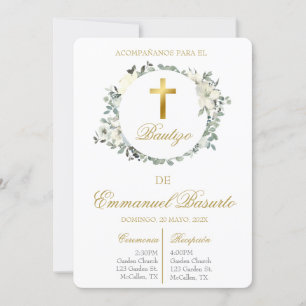 Invitación de bautismo