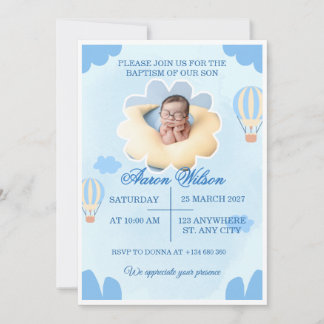 Invitación de bautizo