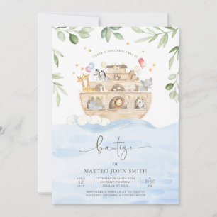 Invitación de Bautizo Arca de Noé Arca de Noé Baut