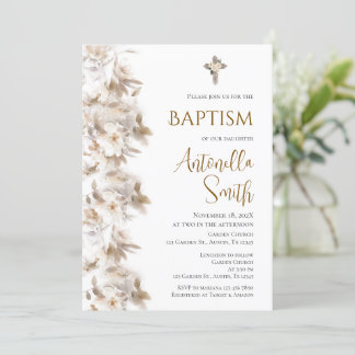 Invitación de Bautizo Boho