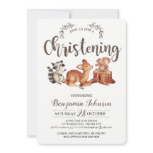 Invitación de Bautizo Bosque