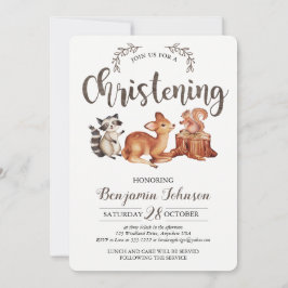 Invitación de Bautizo Bosque