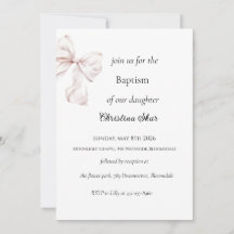 Invitación de Bautizo con Arco