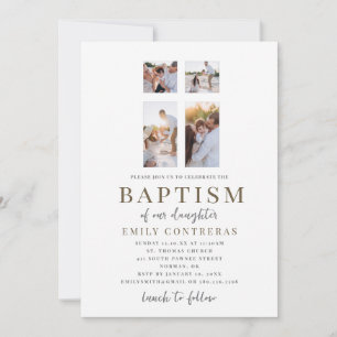 Invitación de Bautizo con Foto Personalizada
