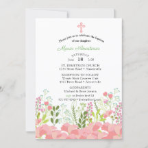 Invitación de Bautizo de Maria