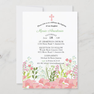 Invitación de Bautizo de Maria