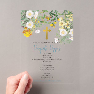 Invitación de Bautizo de Niño Ortodoxo Griego