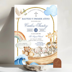 Invitación de Bautizo del Arca de Noé