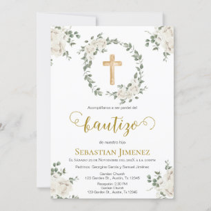 Invitación de bautizo en español