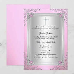 Invitación de Bautizo/Jubileo de Joyas de Destello