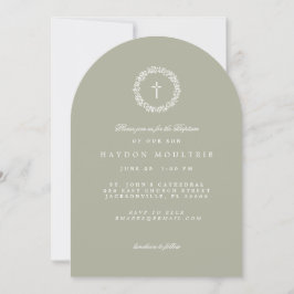 Invitación de Bautizo Musgoso