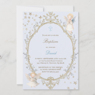 Invitación de bautizo niño