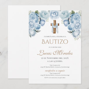invitación de bautizo niño español