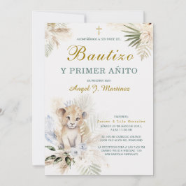 Invitación de Bautizo y Primer Añito