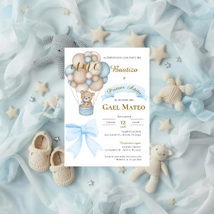 Invitación de Bautizo y primer año en español