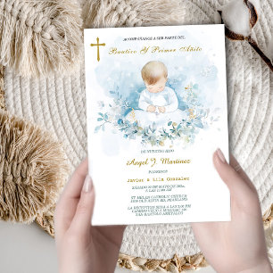 Invitación de Bautizo y Primer Cumpleaños