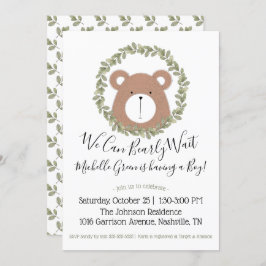 Invitación de Bear Baby Shower