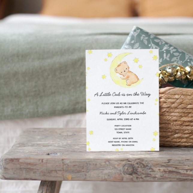 Invitación de Bear Baby Shower (Subido por el creador)