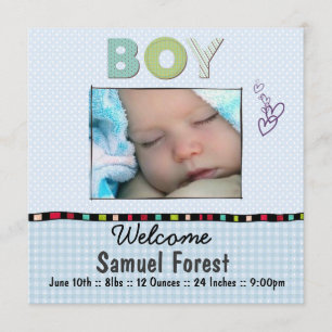 invitación de bebé