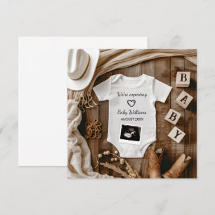 Invitación de Bebé Cowboy Occidental