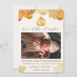 Invitación de bebé de calabaza acuática