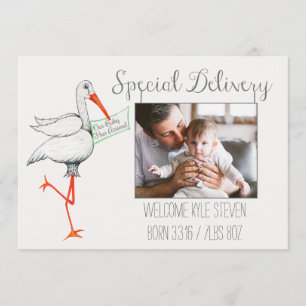Invitación de bebé de parto especial de la tienda