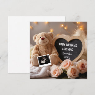 Invitación de bebé floral en los medios sociales