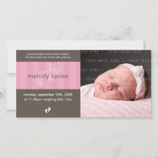 Invitación de bebé FOTOGRAFÍA :: pies felices 1L