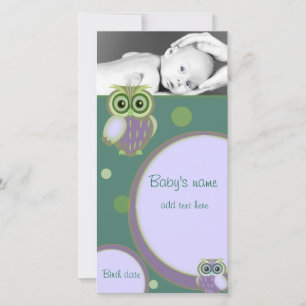 Invitación de Bebé Lechuza