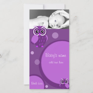 Invitación de Bebé Lechuza