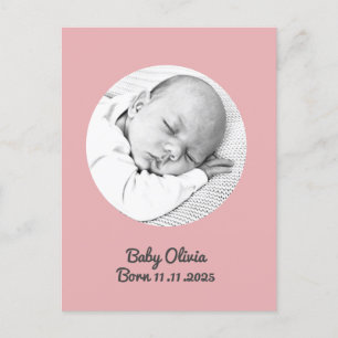 invitación de bebé personalizado de foto