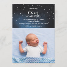 Invitación de bebé/tarjeta de agradecimiento