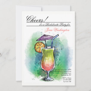 Invitación de bebida de verano