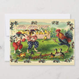 Invitación de béisbol del conejo de Pascua