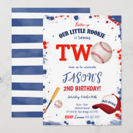 invitación de béisbol para cumpleaños 2