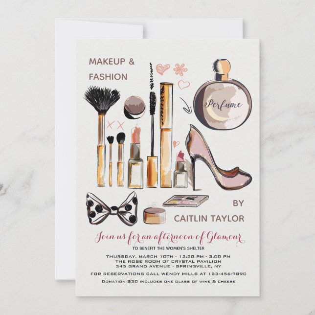 Invitación de belleza y estilo (Anverso)