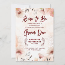 invitación de bendición para la futura novia