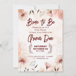invitación de bendición para la futura novia