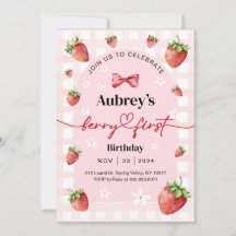 Invitación de Berry First Birthday