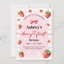 Invitación de Berry First Birthday