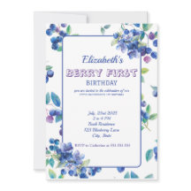 Invitación de Berry First Birthday