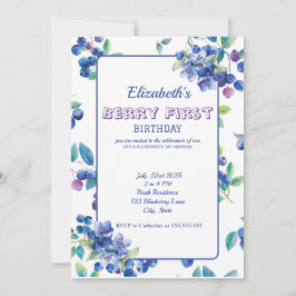 Invitación de Berry First Birthday