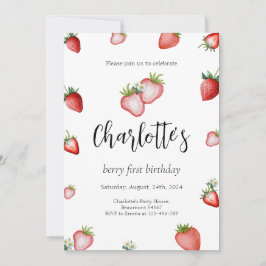 Invitación de Berry First Birthday