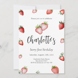Invitación de Berry First Birthday