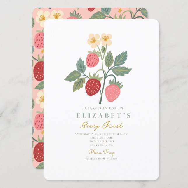 Invitación de Berry First Birthday (Subido por el creador)