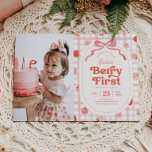 Invitación de Berry First Birthday<br><div class="desc">Berry First Birthday Invitation Listo para ser personalizado por usted!</div>