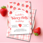 Invitación de Berry First Birthday Fresa<br><div class="desc">Invitación de Berry First Birthday | Fresa</div>